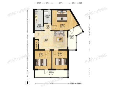 丰台区 翠林一里17号楼15层1506