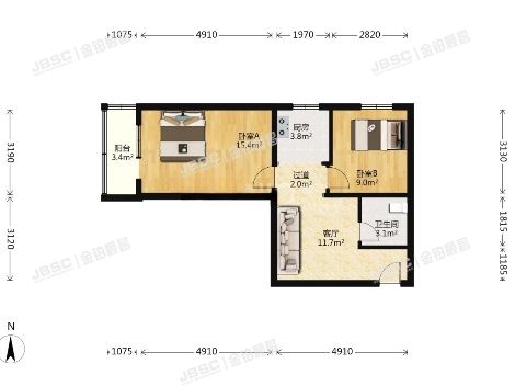 丰台区 前泥洼一区2号楼8层804(前泥洼小区)