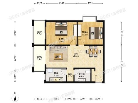 丰台区 马家堡西路28号院1号楼3层0302（瑞丽江畔）