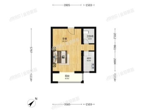 门头沟区 惠民家园一区4号楼4层四单元402