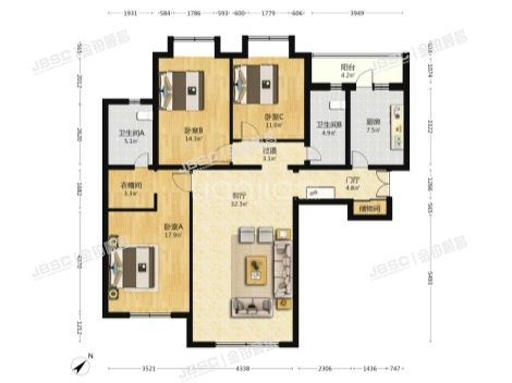 大兴区 观音寺北里20号楼7层6-701
