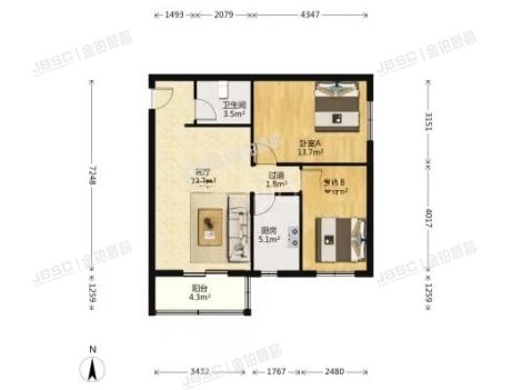 丰台区 程庄路10号院4号楼1单元709(新兴家园）
