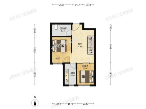 石景山区 隆恩寺路18号院8号楼1层二单元103(南宫嘉园）