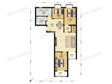 丰台区 兆丰园三区1号楼8层3单元801(华富丽苑）